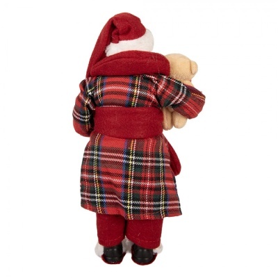Pai Natal Decorativo Ursinho 28cm