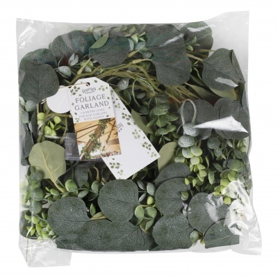 Grinalda Folhas com Luzes