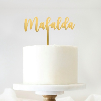 Topo Bolo Acrilico Letra 2