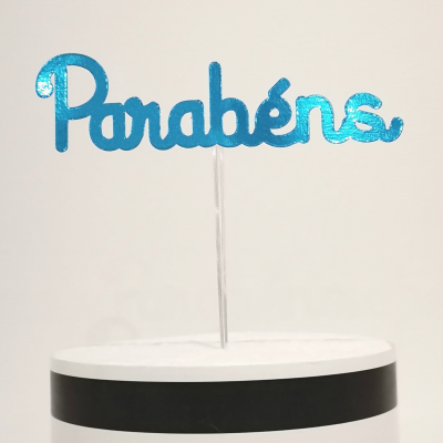 Topo Bolo Parabéns Papel