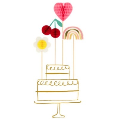 Topo Bolo Happy Girls