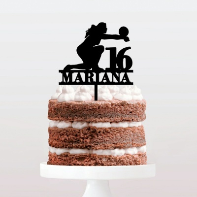 Topo Bolo Voleibol Mullher Nome e Idade