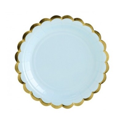 Pratos Azul e Dourado