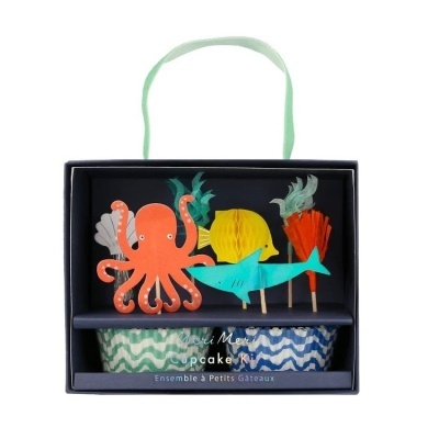 Kit Cupcakes Fundo do Mar