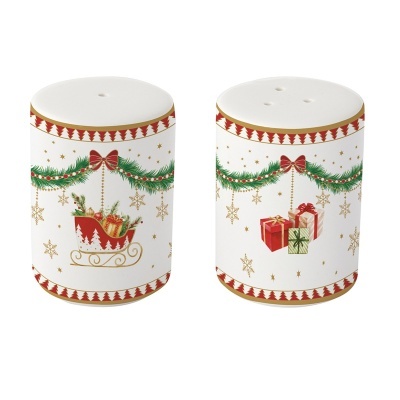 Conj. Saleiro e Pimenteiro Magie de Noel