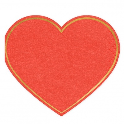 Guardanapos Coração Vermelho