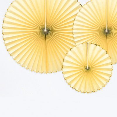 Rosetas Amarelo Claro Conj. 3