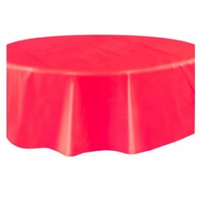 Toalha Vermelha Redonda