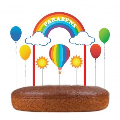 Topo Bolo Arco-Íris