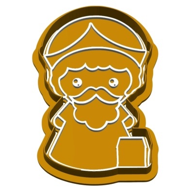 Cortador c/ Carimbo Rei Mago Gaspar