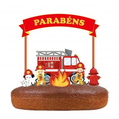 Topo Bolo Bombeiros