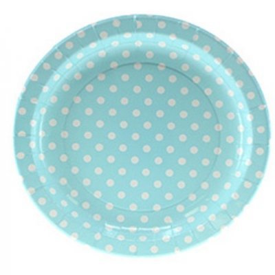 Pratos Azul Claro Bolinhas Grandes