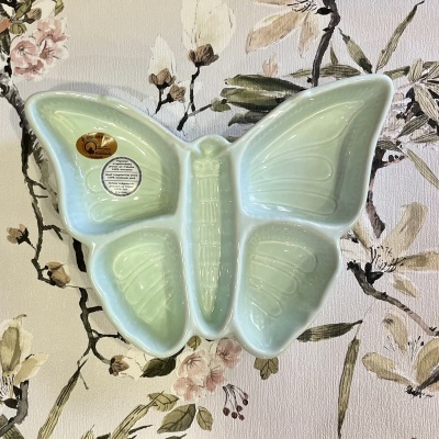 Taça Borboleta Verde Pastel