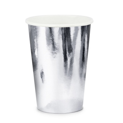 Copos Prateado Metálico Lisos