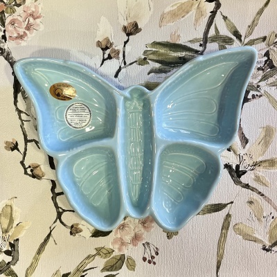 Taça Borboleta Azul Pastel