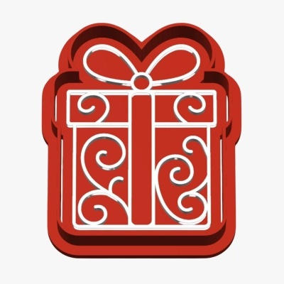 Cortador c/ Carimbo Presente de Natal