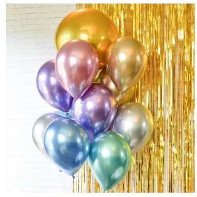 Balão Cromado Rosa 30cm