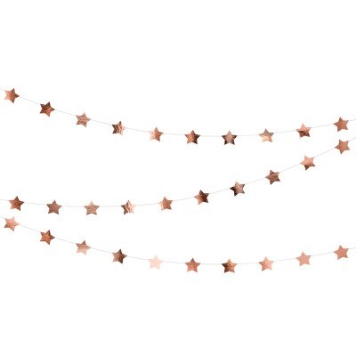 Grinalda Estrelas Rose Gold