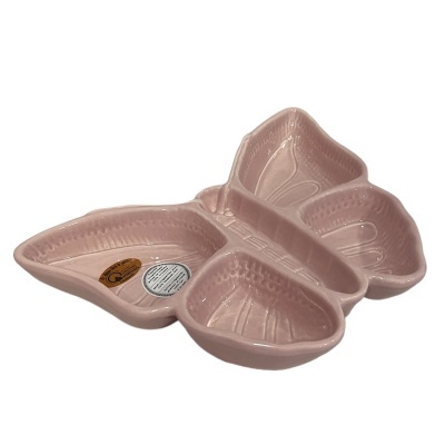 Taça Borboleta Rosa Pastel