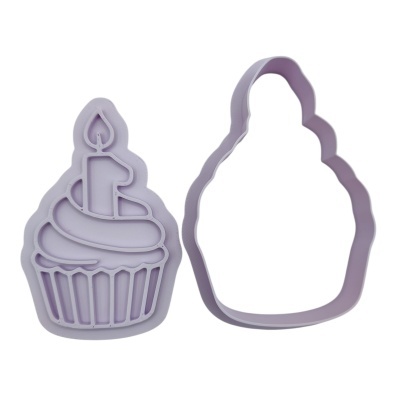 Cortador c/ Carimbo Primeiro Aniversário Cupcake
