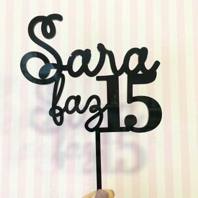 Topo Bolo Nome e Idade