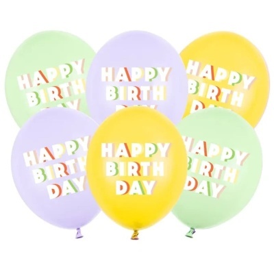 Balões Happy Birthday - conj.6