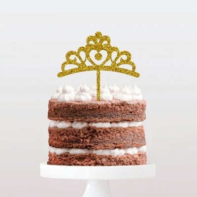 Topo Bolo Coroa Acrílico