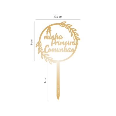 Mini Topo A Minha Primeira Comunhão