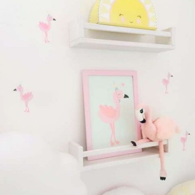 Autocolantes Parede Flamingos
