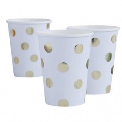 Copos Dourados Bolas Metalizadas