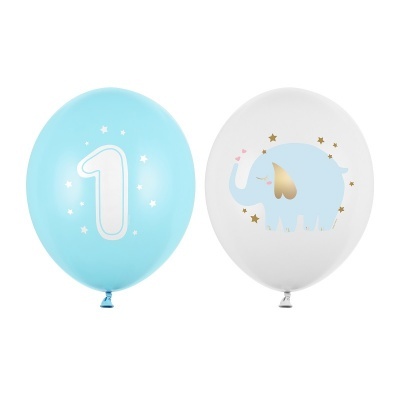 Conj. 4 Balões 1º Aniverário Azul