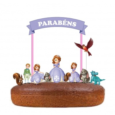 Topo Bolo Princesa Sofia