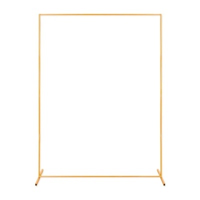 Aro Arco Metal Retangular Dourado