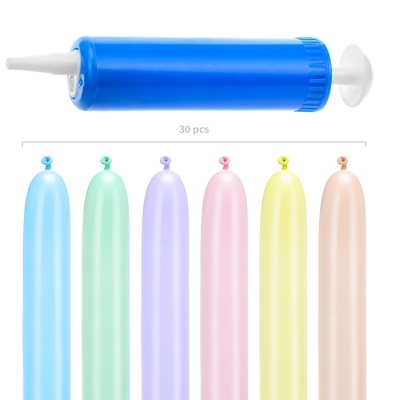 Balões de Modelagem Cores Pastel