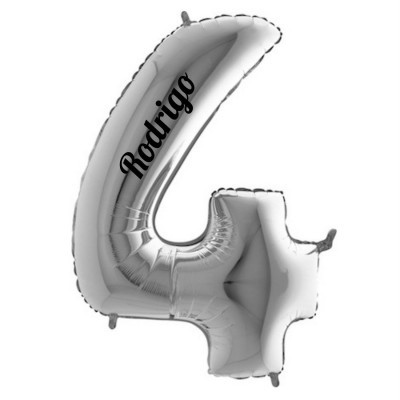 Balão Gigante 4 Prateado