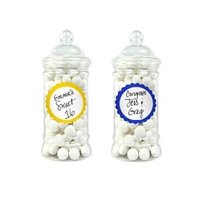 Etiquetas Autocolantes Azul Claro