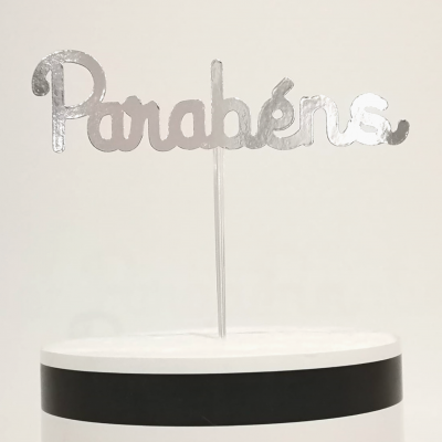 Topo Bolo Parabéns Papel