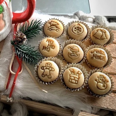 Carimbos para Brigadeiro Natal Modelo 3