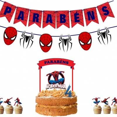 Kit Festa Homem-aranha