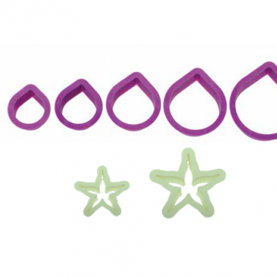 Conj. 7 Cortadores Rosa