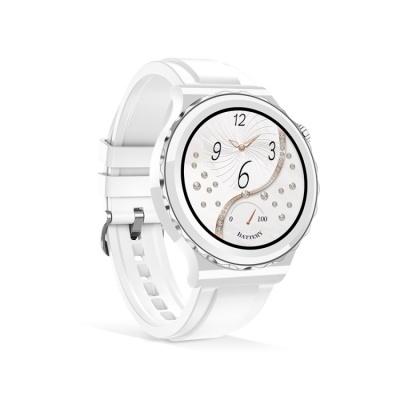 Relógio Smartwatch Caymline Smart Ceramic Silver