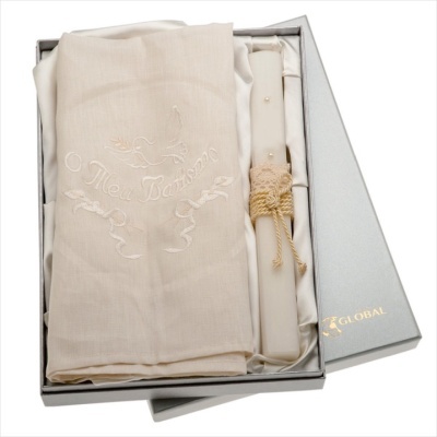 Vela e Toalha Batismo