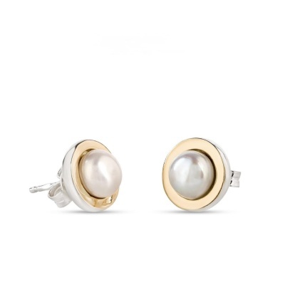 Brincos Prata e Ouro Zeik Joyas