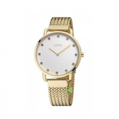 RELOGIO ONE PARTY TIME DOURADO OL9342BD21L
