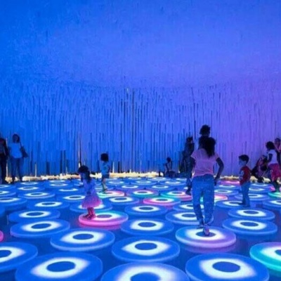 Painel Interativo Redondo para Paredes e Chão