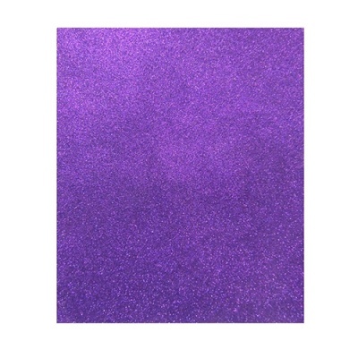 Folha de papel decorativo roxo com glitter