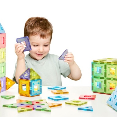 Conjunto de Turma Translucent Polydron KinderMag