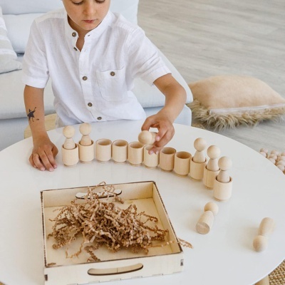 Box - Peg Dolls natural