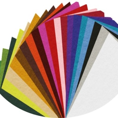 Conjunto folhas de feltro acrílico em cores sortidas