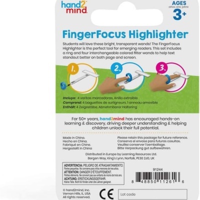 Fingerfocus Highlighters - apoio primeiras leituras